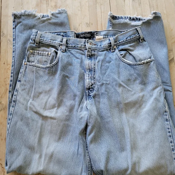 Levi's silvertab baggy 90s USA製 W36L32 Vintage 90s Levi's SilverTab Baggy Jeans Waist 32X36 Light